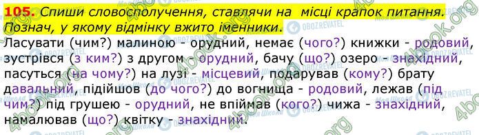 ГДЗ Українська мова 4 клас сторінка 105